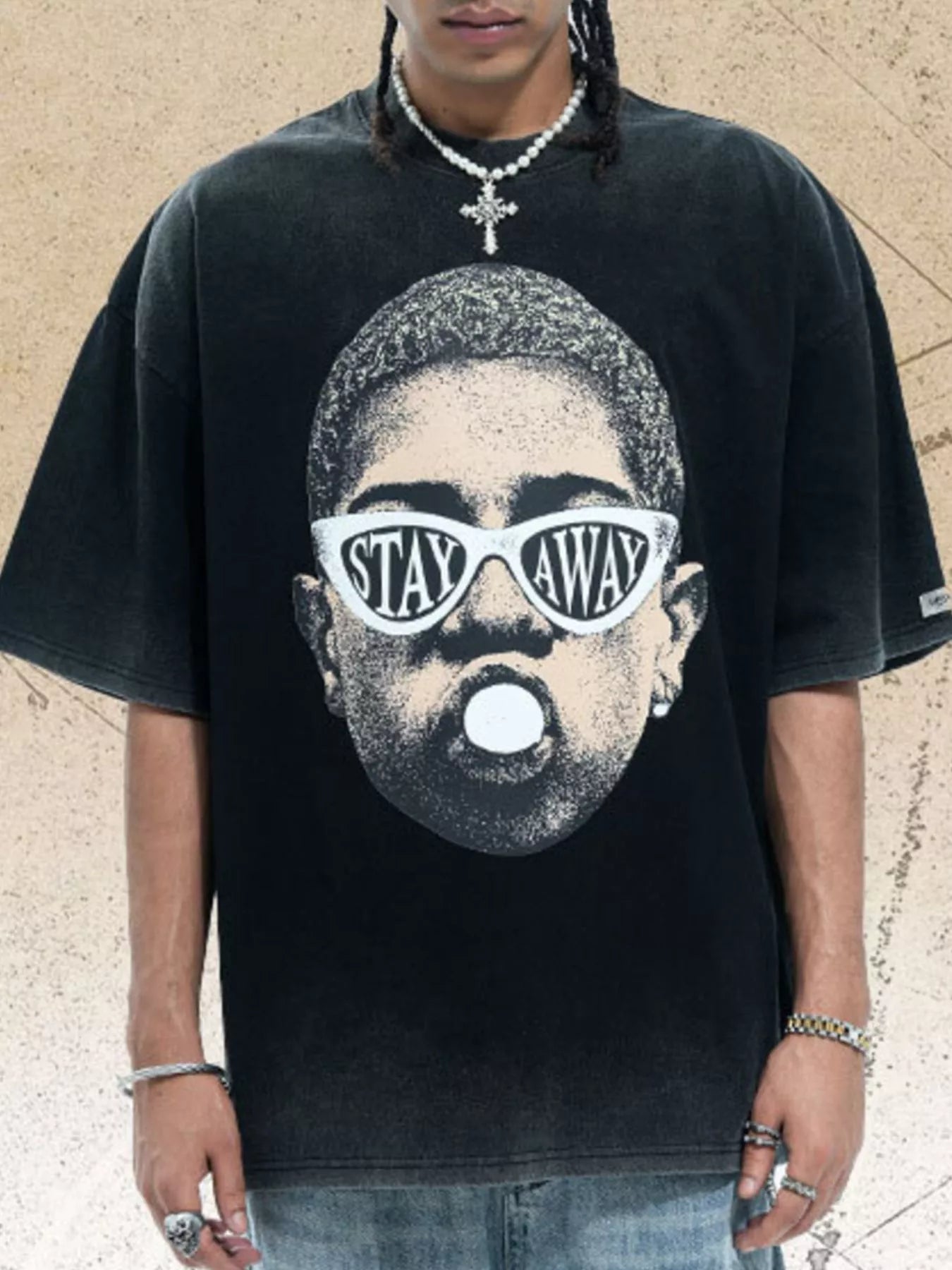 Men's Graphic Short Sleeve Oversized T-Shirt