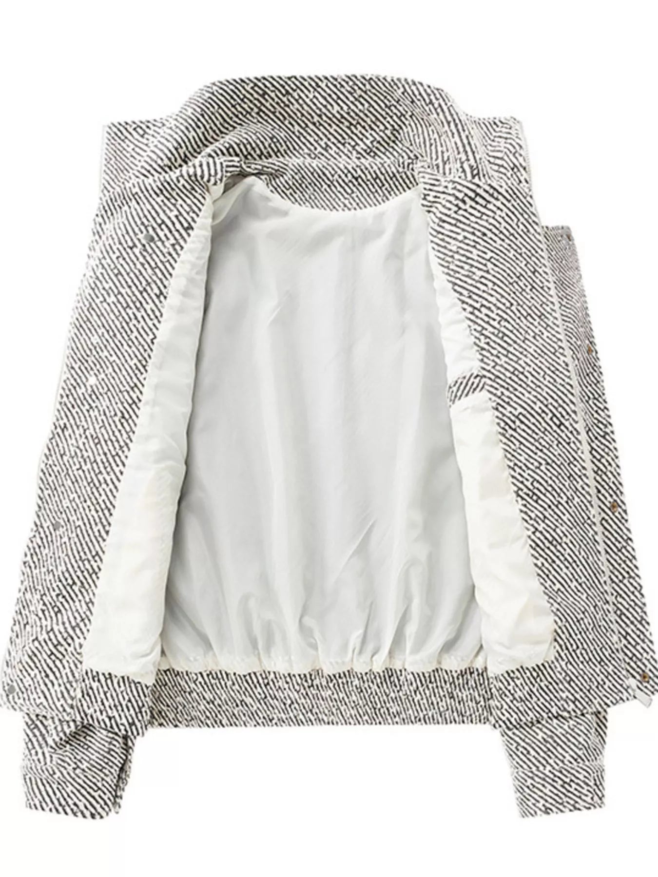Men's Plus Size Snap Down Long Sleeve Jacket