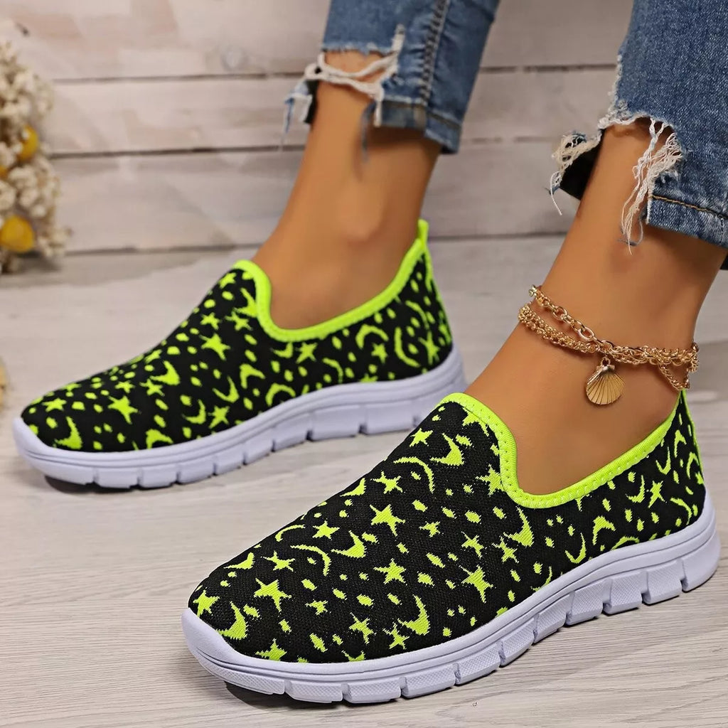 Round Toe Platform Slip-Ons