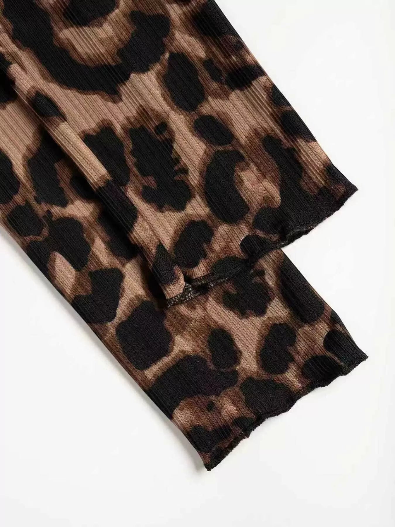 Leopard Button-Up T-Shirt