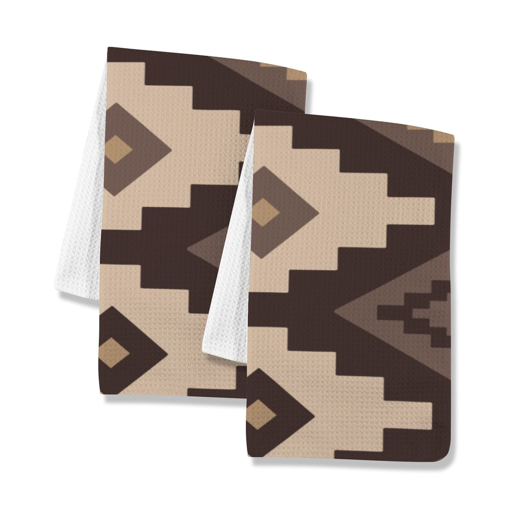 Baha Ranch Earth Aztec Set of 2 Dish Towels Kitchen Towel Made in America
