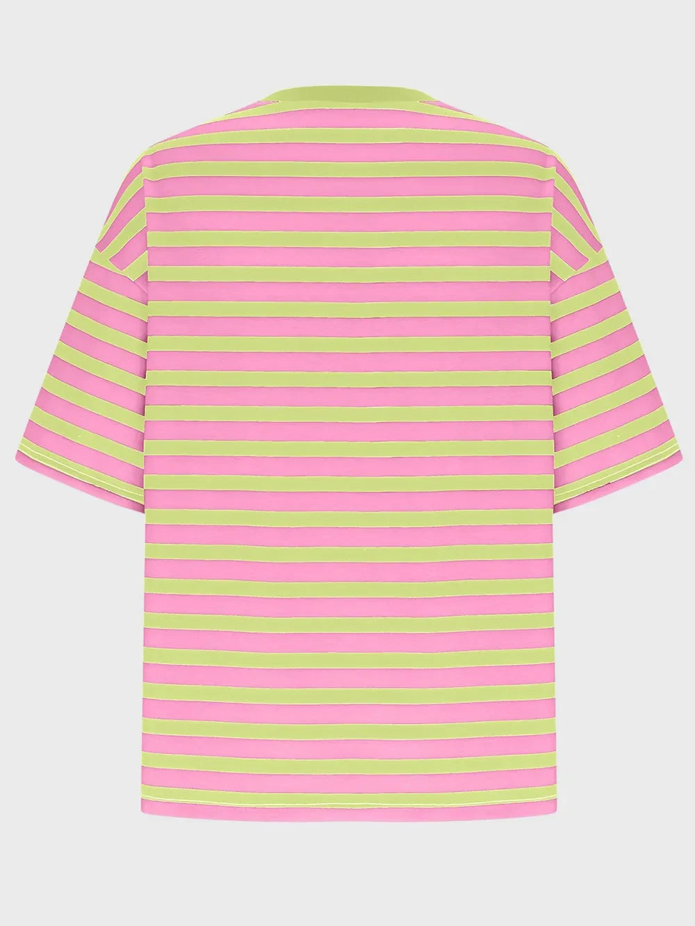 Striped Round Neck Half Sleeve T-Shirt