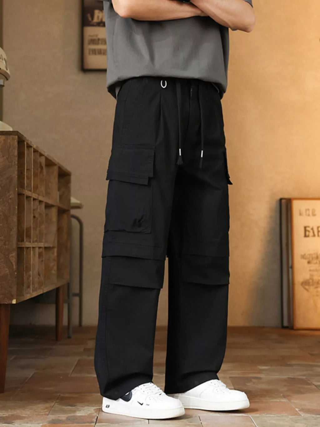 Men's Plus Size Relaxed Fit Cargo Pants
