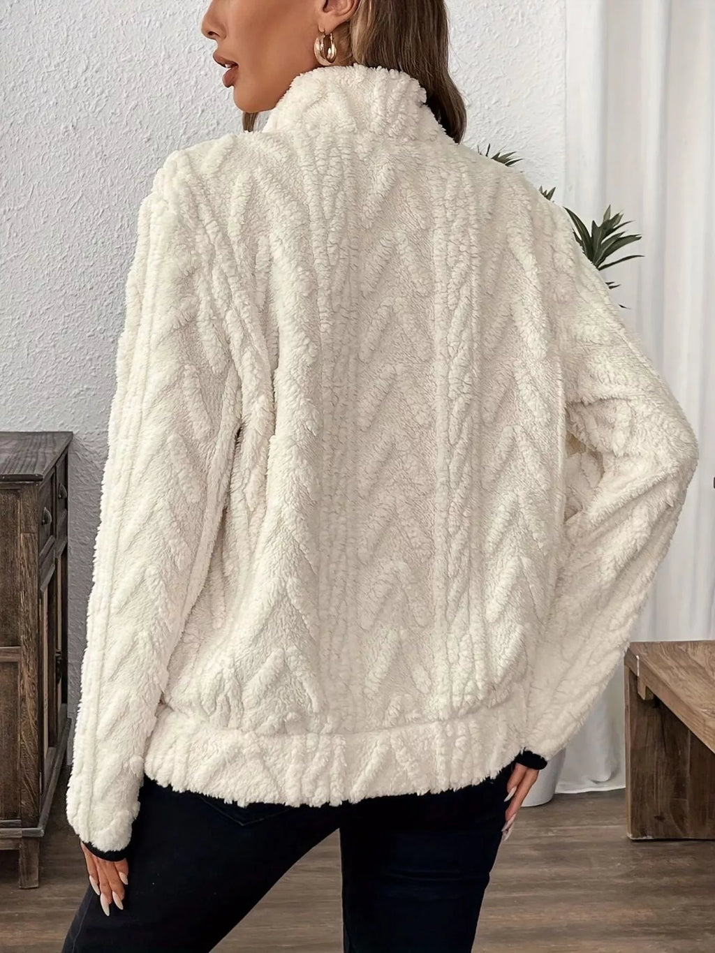 Cozy Sherpa Half Zip Sweatshirt