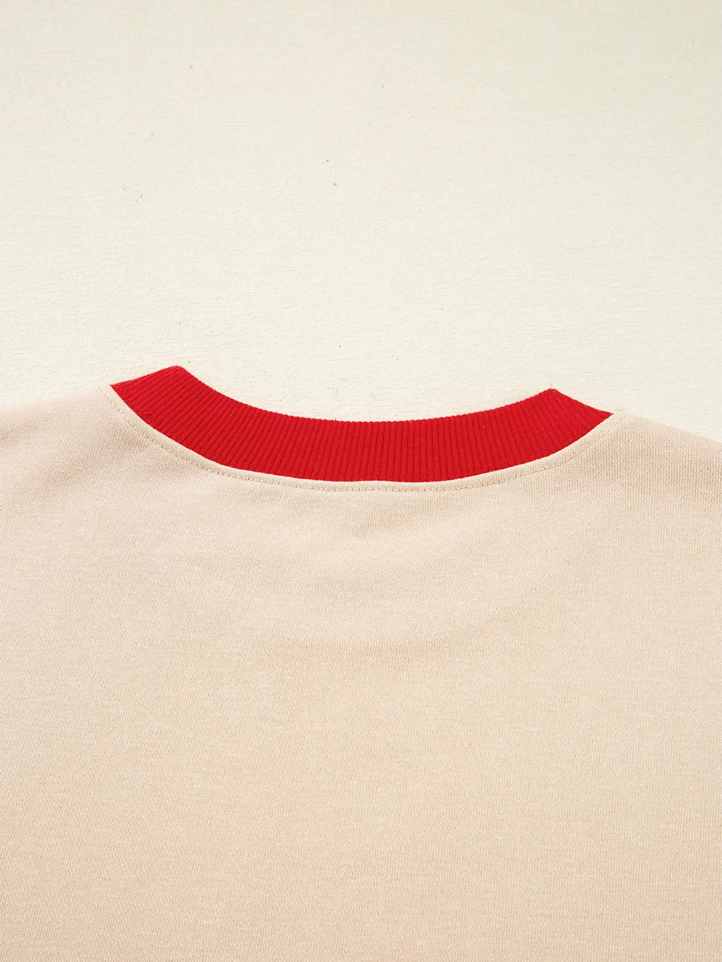 GAME DAY Letter Graphic Round Neck Sweatshirt