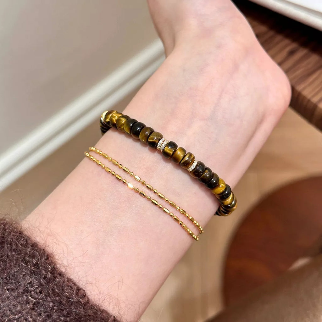 Tiger's Eye Beaded Bracelet