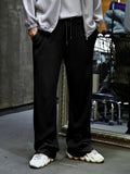 Men's Full Size Relaxed Fit Drawstring Wide Leg Pants Plus Size