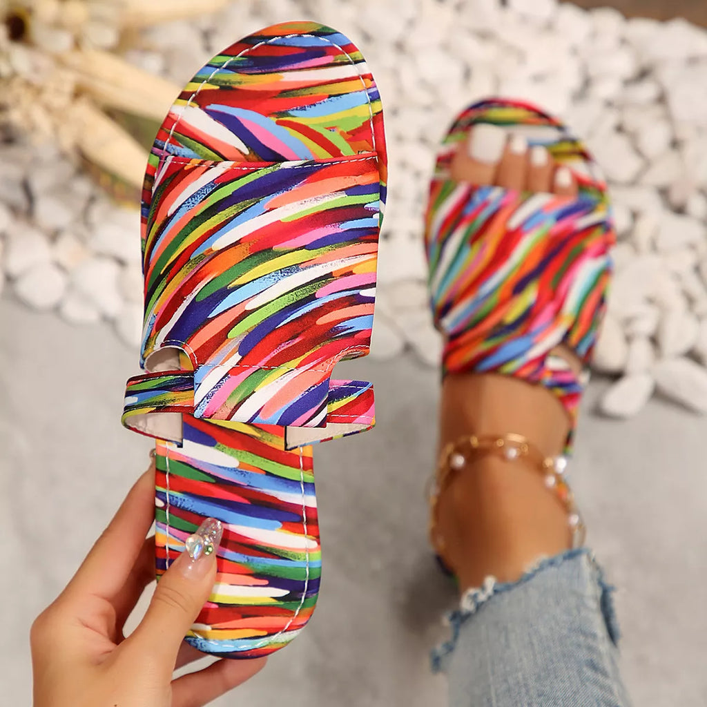 Open Toe Flats Sandals