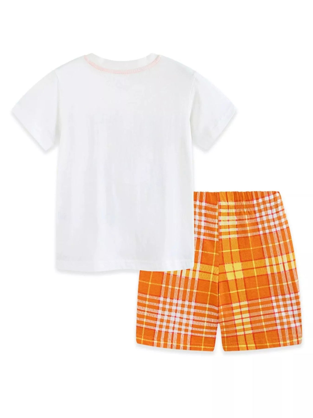 Children's Crab Graphic Tee & Plaid Shorts Set