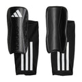 adidas Unisex-Adult Tiro Soft Ground League Shin Guards Black/White/Iron Metallic Large