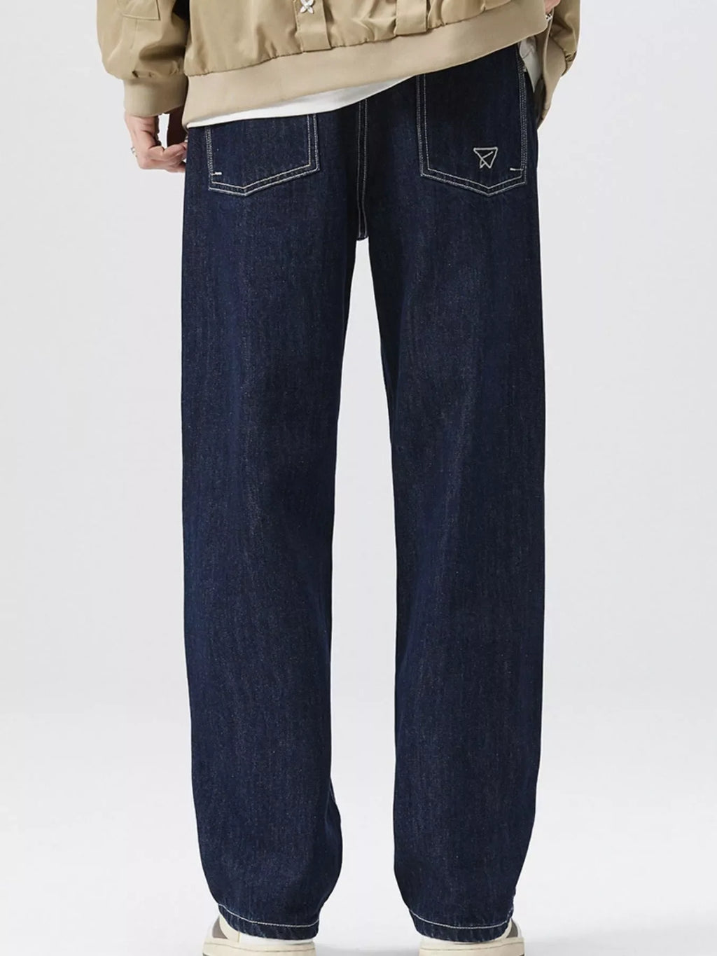 Men's Wide Leg Jeans with Pockets