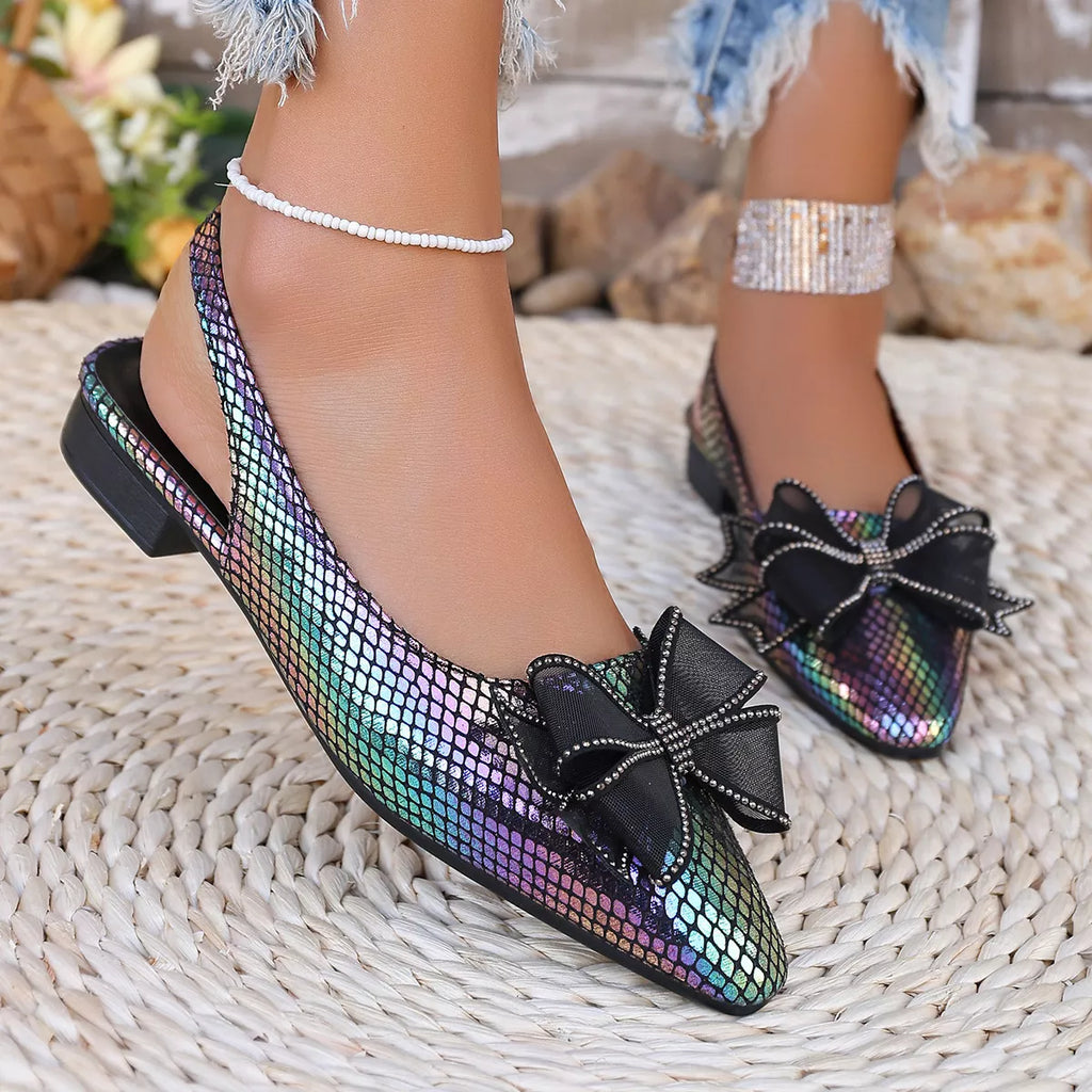 Point Toe Block Heels Sandals