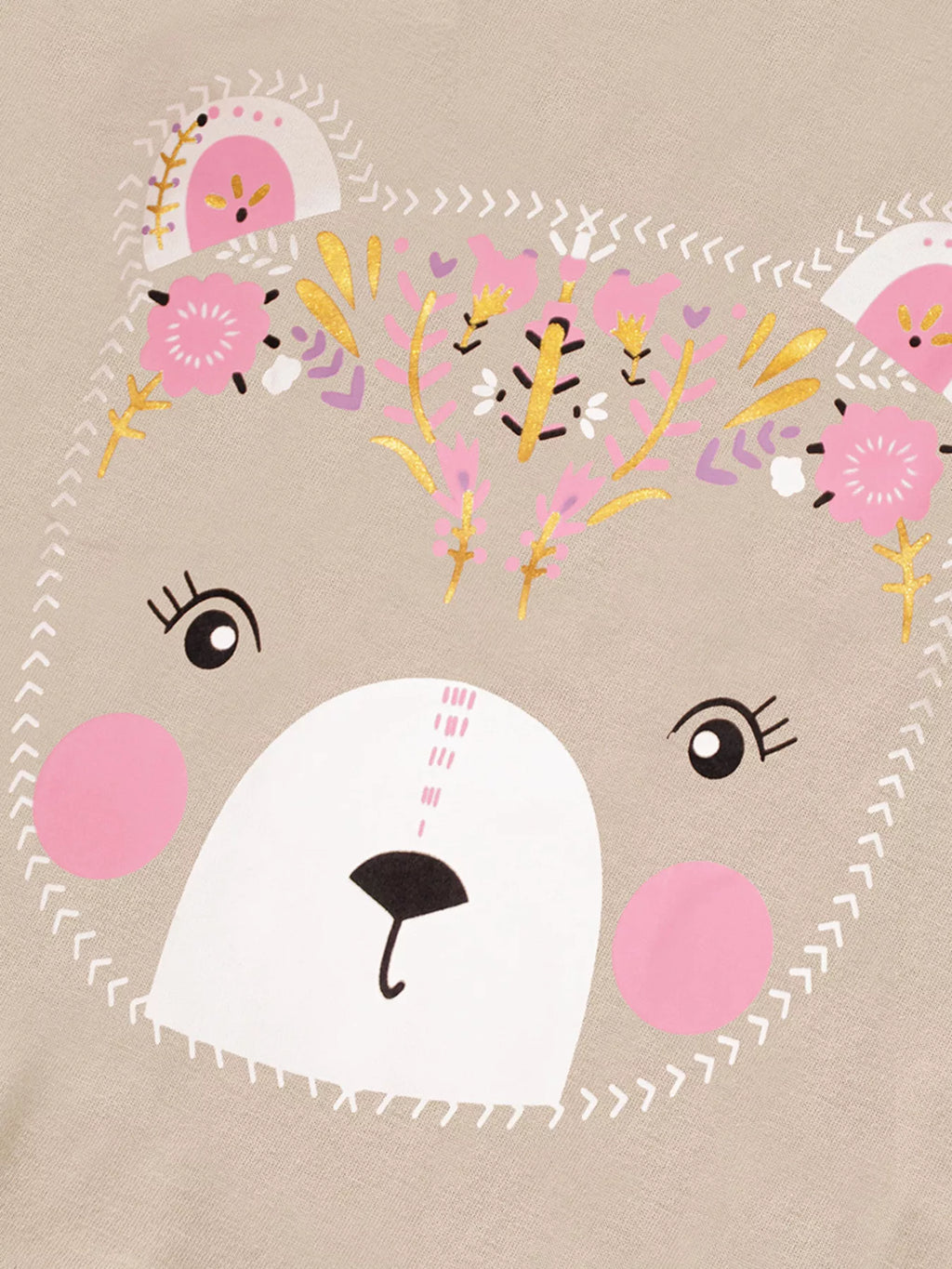 Children's Bear Graphic Long Sleeve T-Shirt