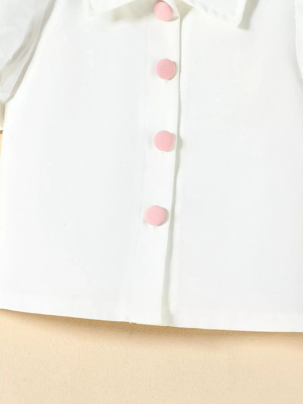Children's Puff Sleeve Top & Skirt Set