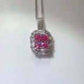 5 Carat Moissanite 925 Sterling Silver Pendant Necklace