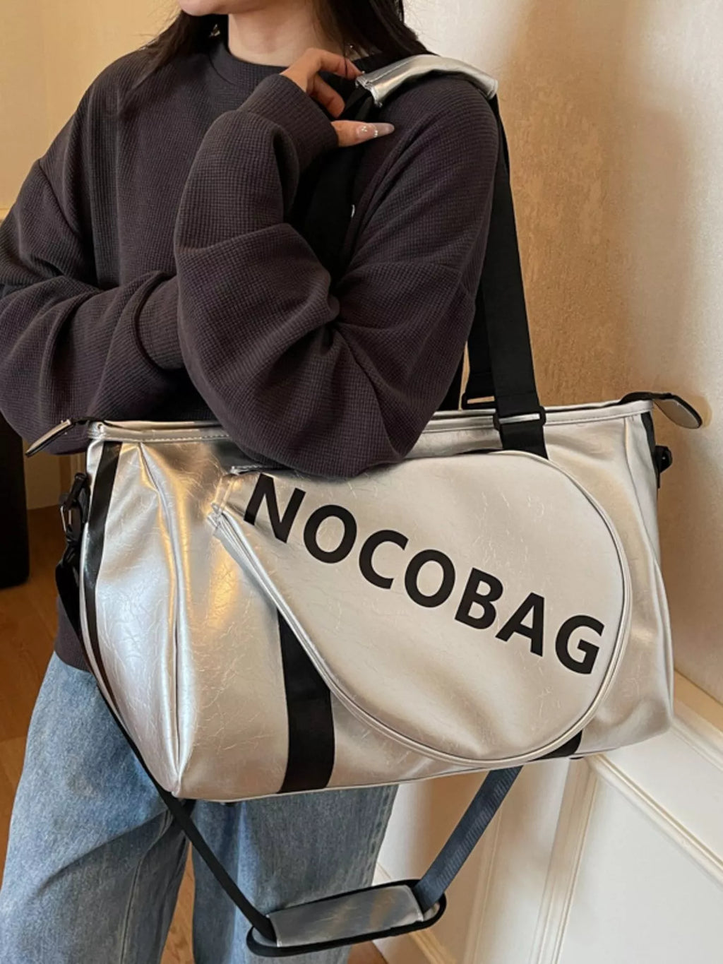 Sports Leather Duffle Bag