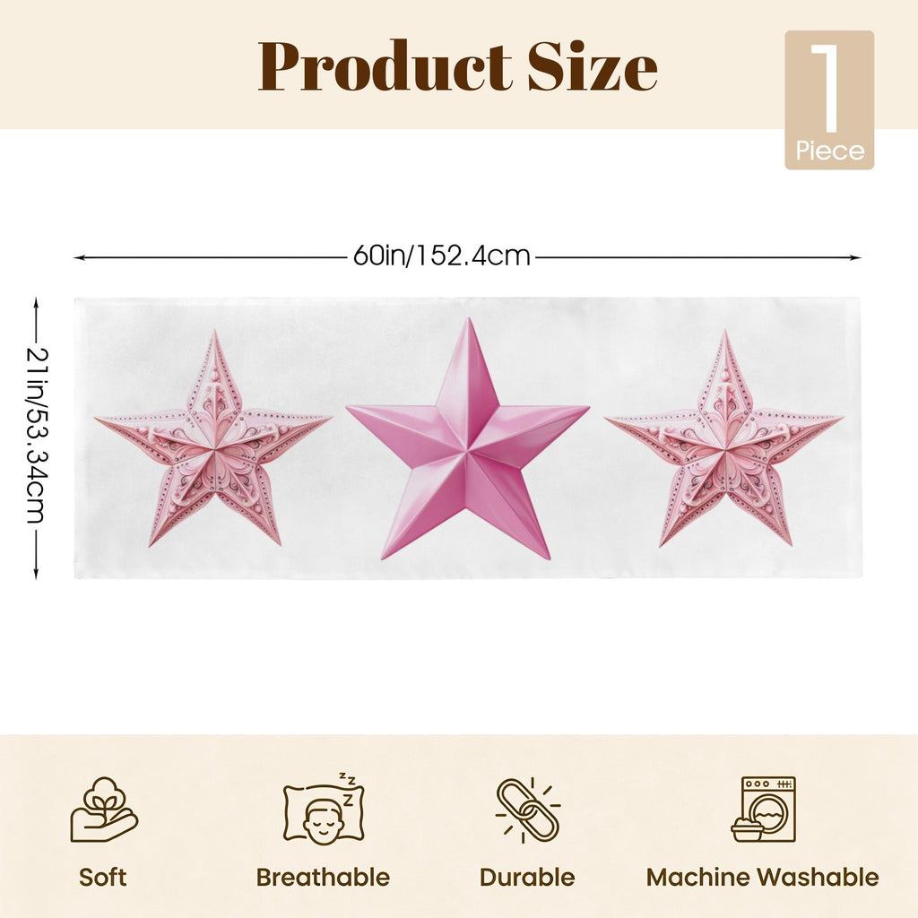 Baha Ranch Pink Cowgirl Stars Body Pillow Cover Made in America