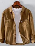 Men's Plus Size Button Up Long Sleeve Shirt