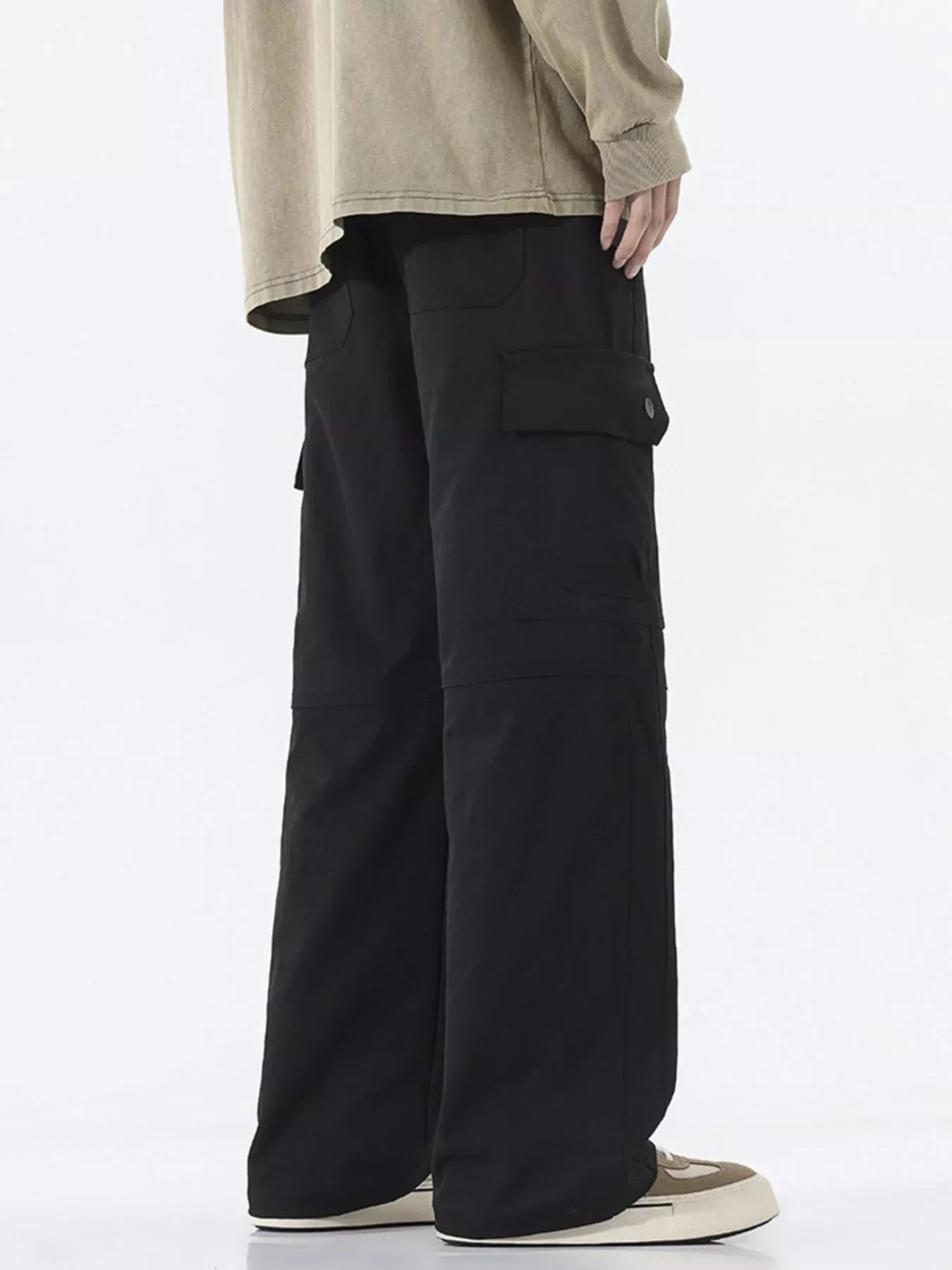Men's Full Size Multi-Pocket Cargo Utility Pants Plus Size