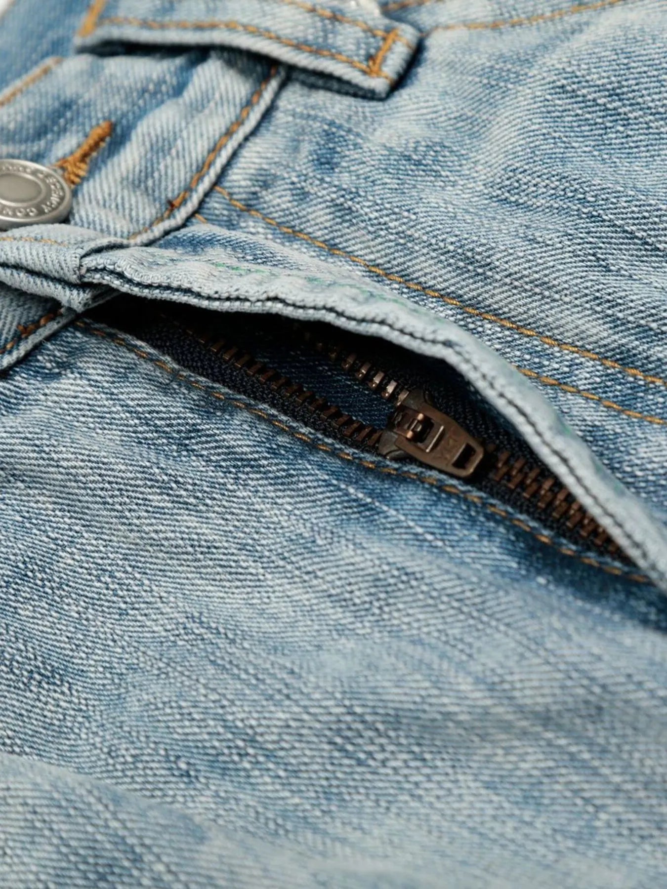 Men's Washed Wide Leg Baggy Jeans