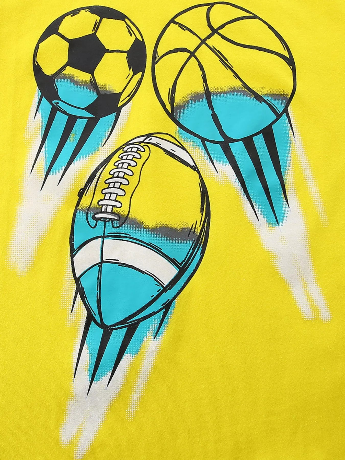 Children's Sporty Graphic Short Sleeve T-Shirt