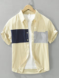 Men's Plus Size Button Up Short Sleeve Shirt