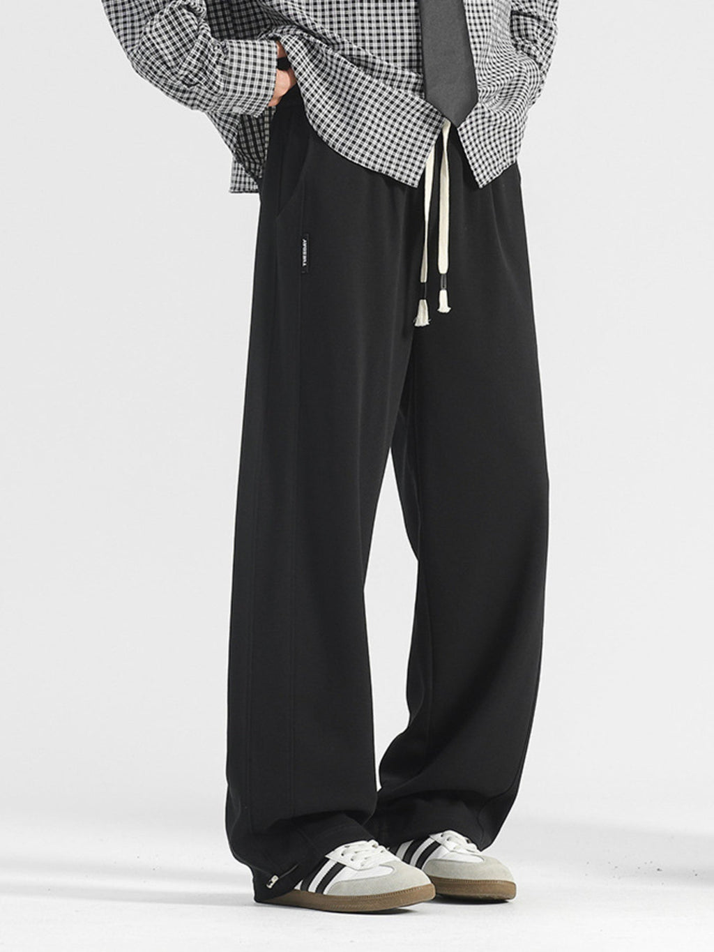Men's Plus Size Casual Loose-Fit Drawstring Pants