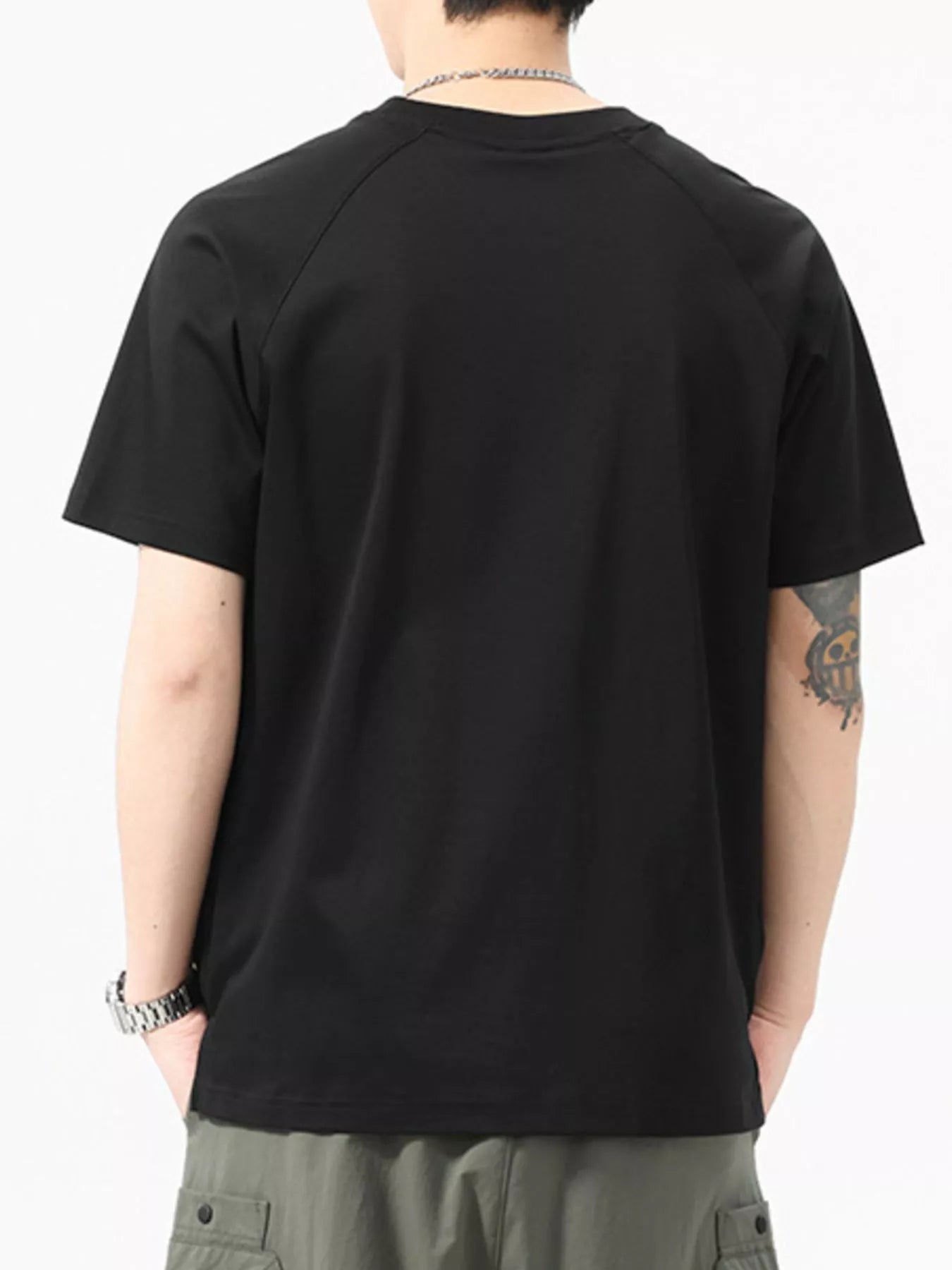 Men's Full Size Round Neck Short Sleeve T-Shirt Plus Size