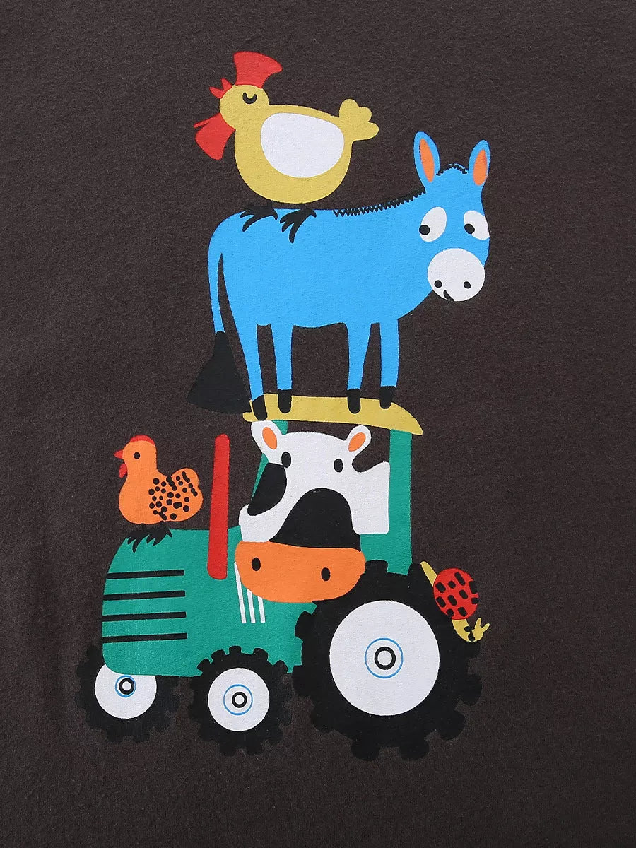 Kids' Farm Animal Graphic T-Shirt