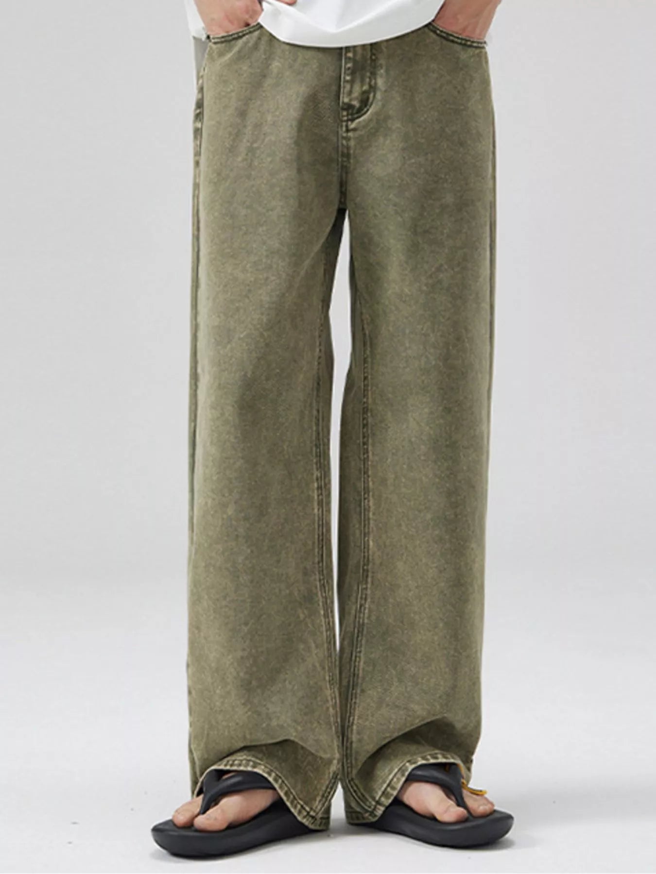 Men's Full Size Wide Leg Jeans Plus Size