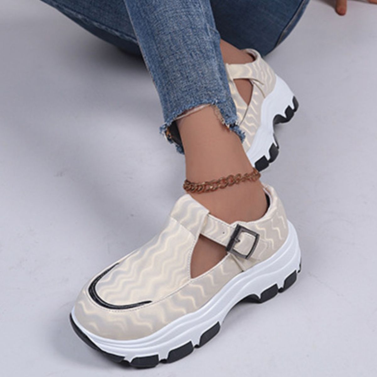 Round Toe Platform Loafers