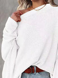 Waffle Knit Boat Neck T-Shirt
