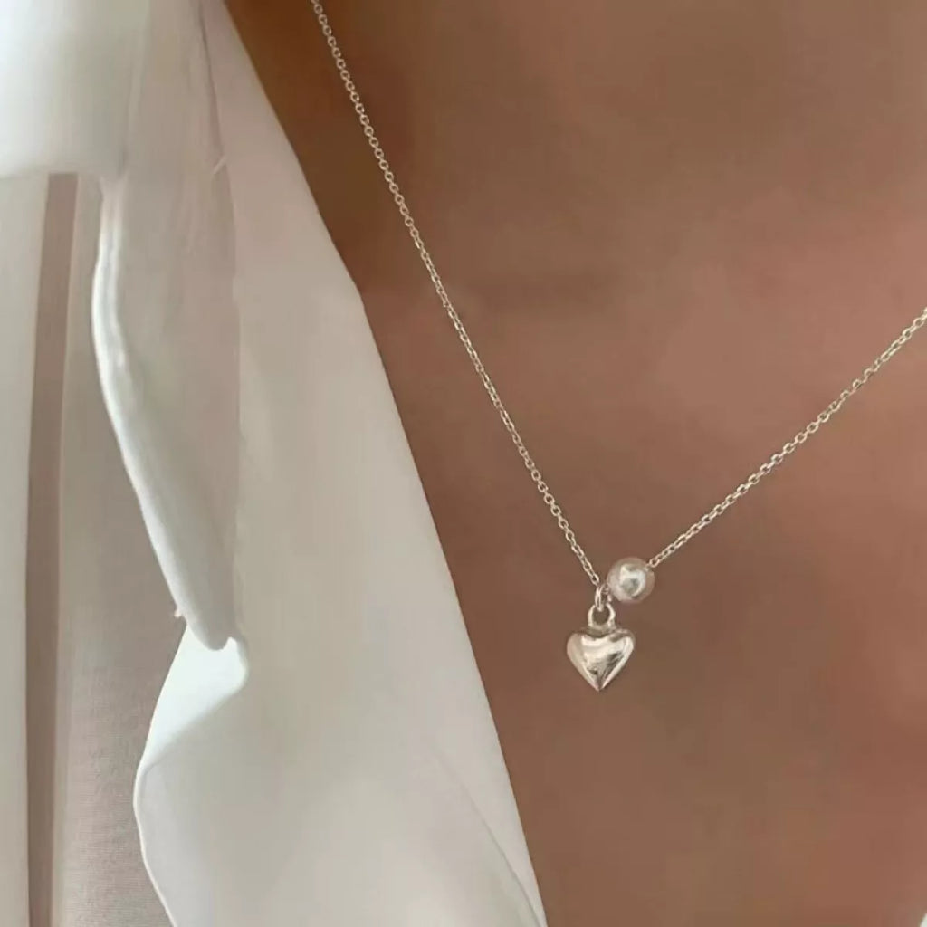 925 Sterling Silver Heart Necklace