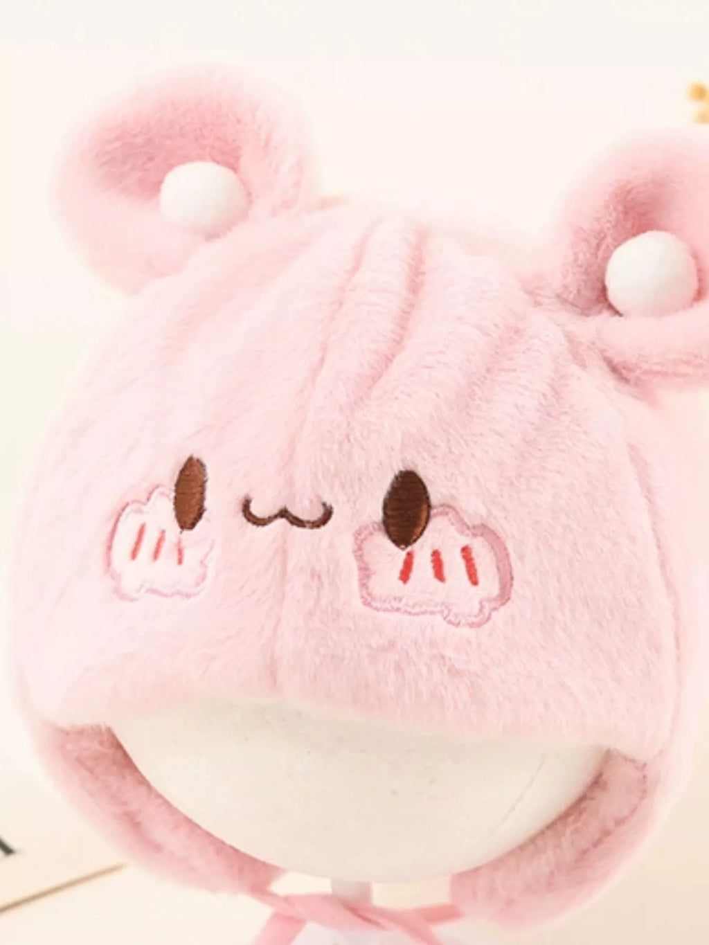 Children's Cute Bear Ear Plush Hat