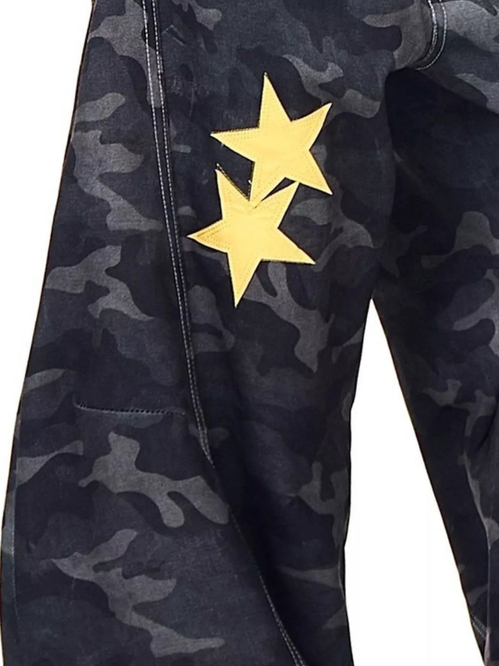 Men's Full Size Camo Star Print Baggy Jeans Plus Size
