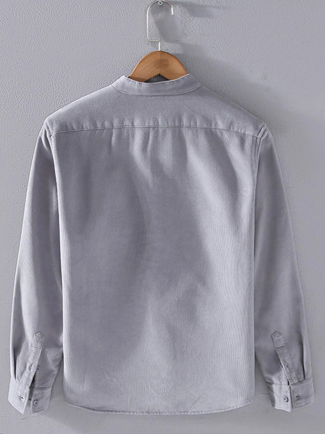 Men's Plus Size Button Up Long Sleeve Shirt