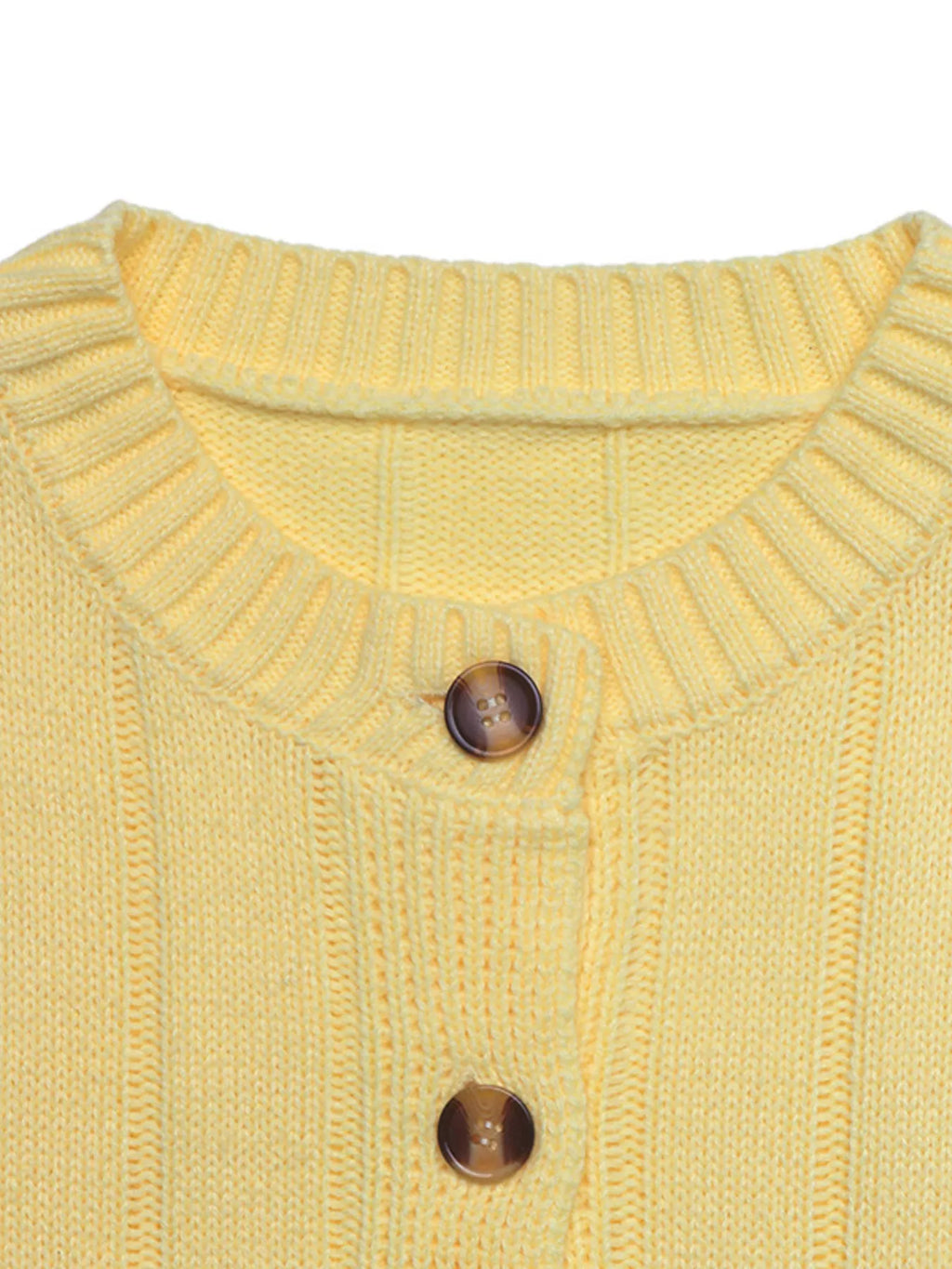 Button Up Dropped Shoulder Cardigan