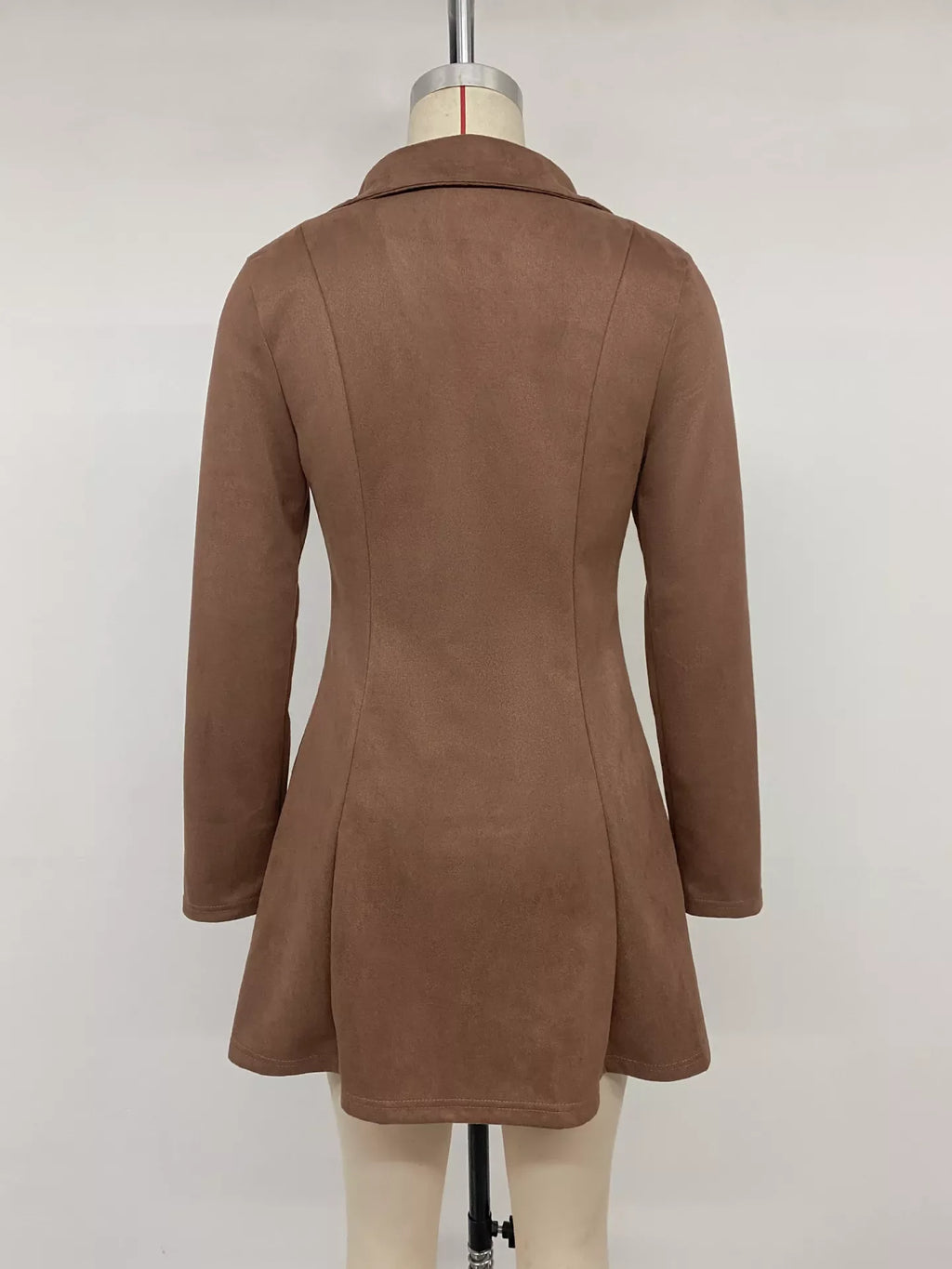 Johnny Collar Long Sleeve Dress