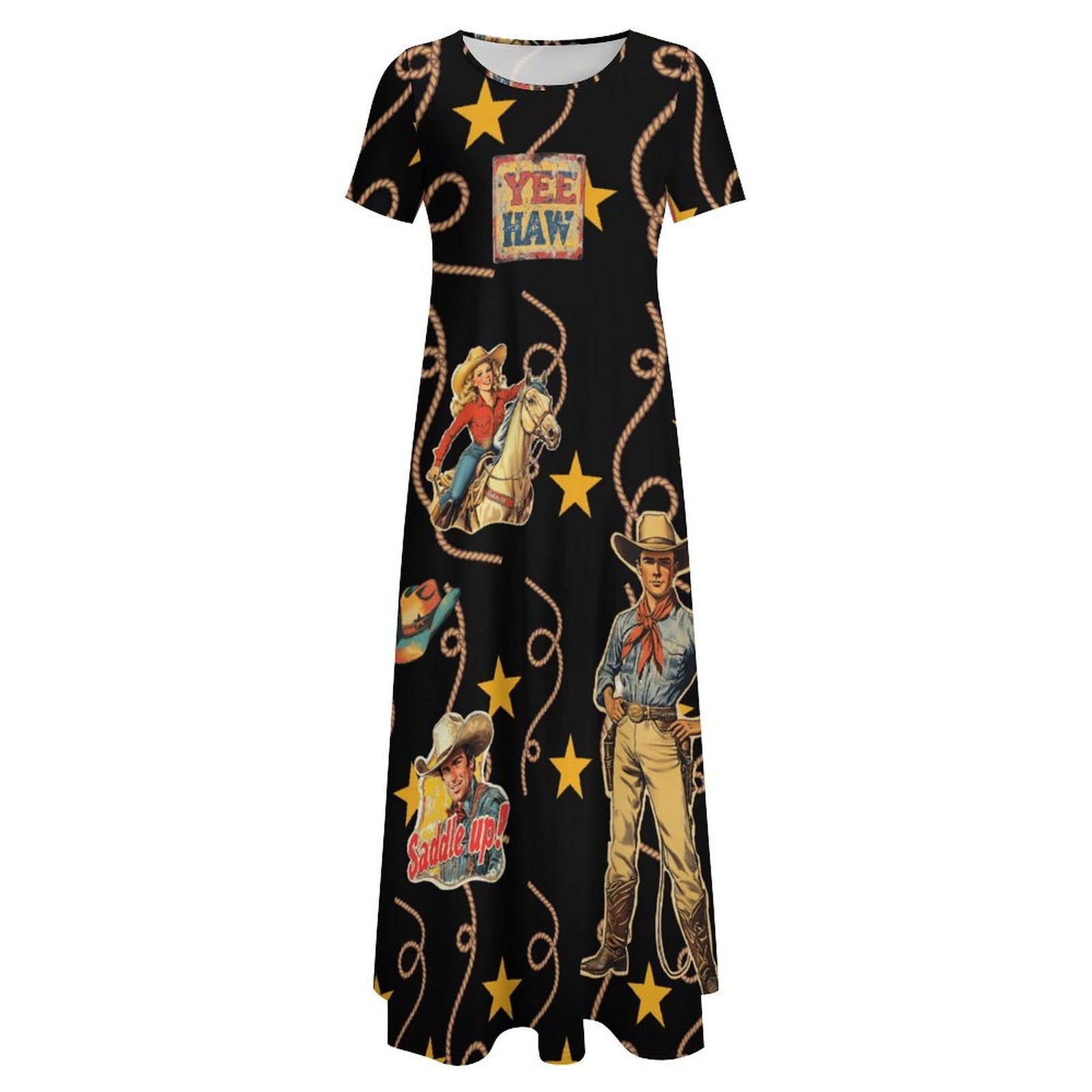 Baha Ranch Vintage Cowgirl Western Dress