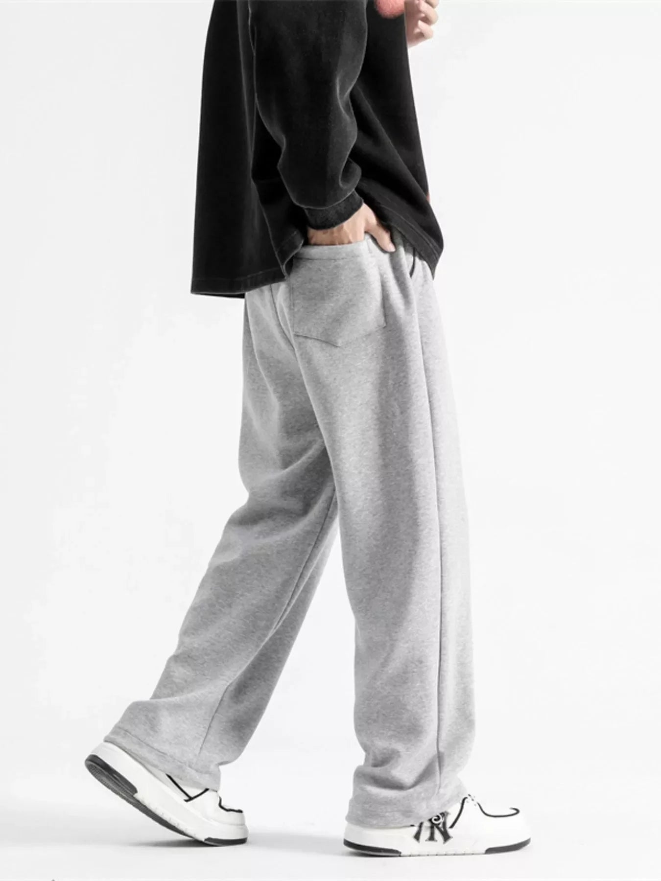 Men's Full Size Drawstring Wide Leg Pants Plus Size