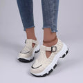 Round Toe Platform Sneakers