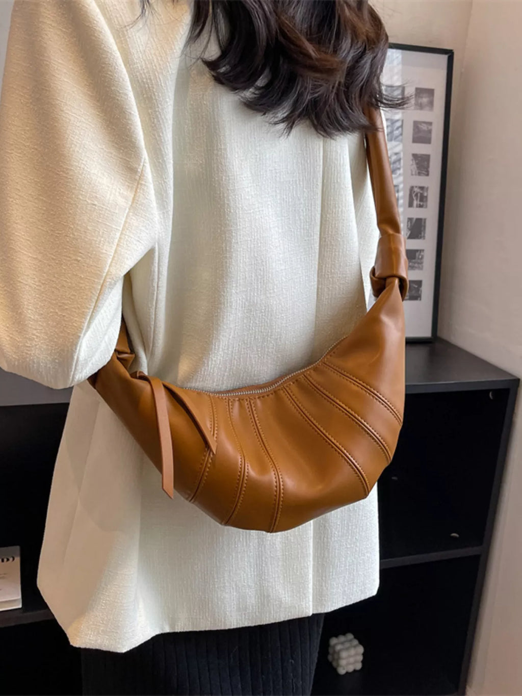 Stylish Crescent Hobo Crossbody Bag