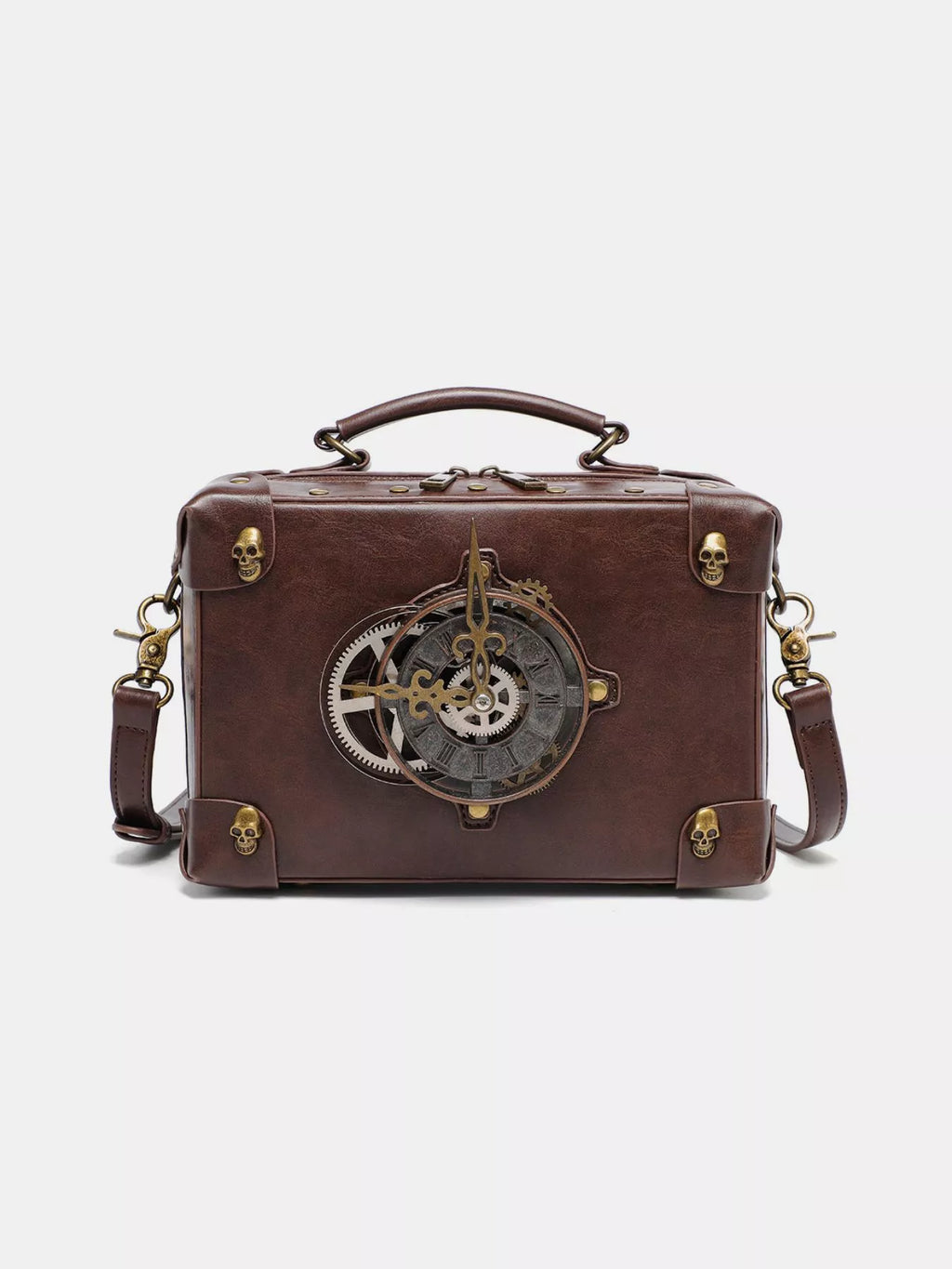 Steampunk Clockwork Design Crossbody Bag