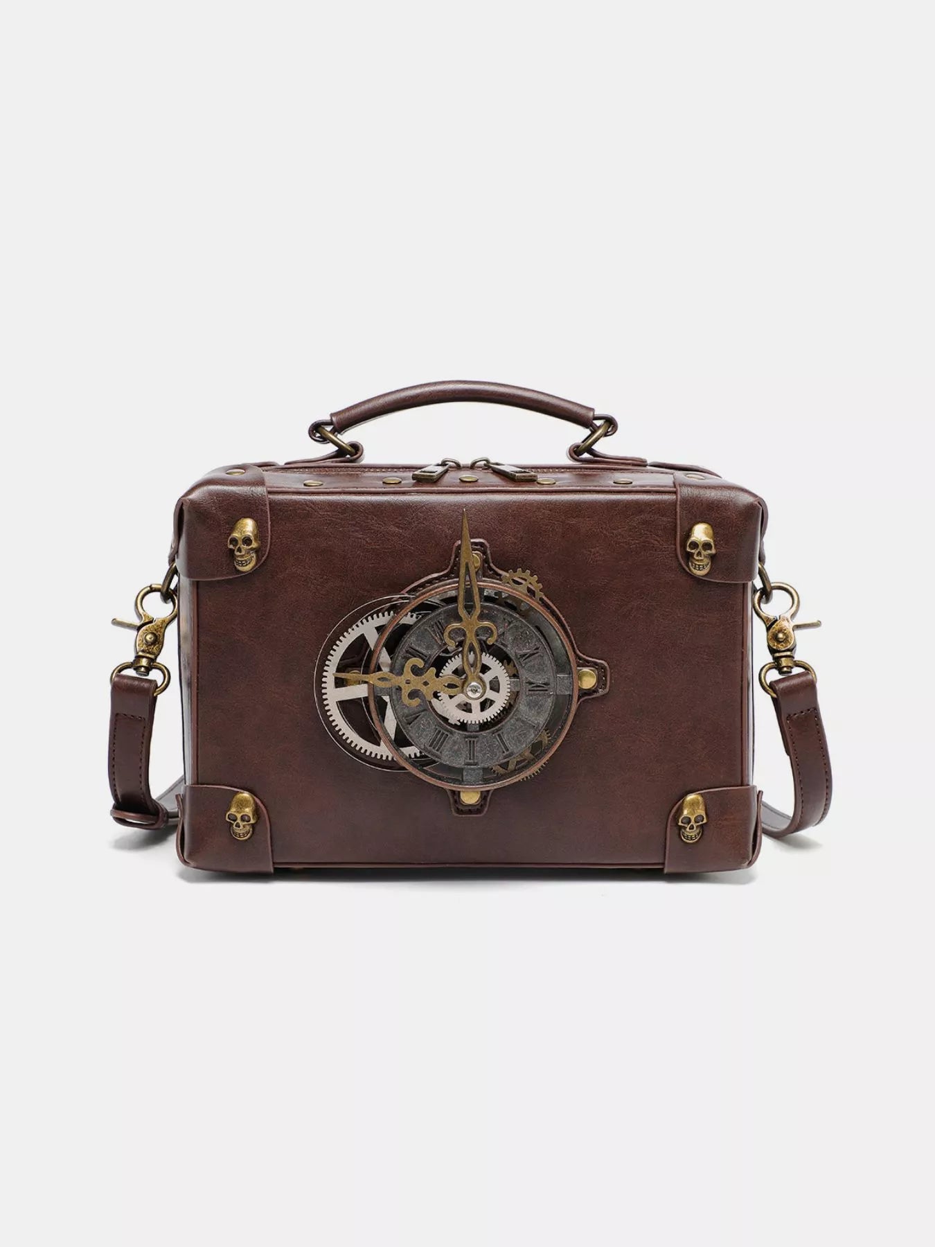 Steampunk Clockwork Design Crossbody Bag