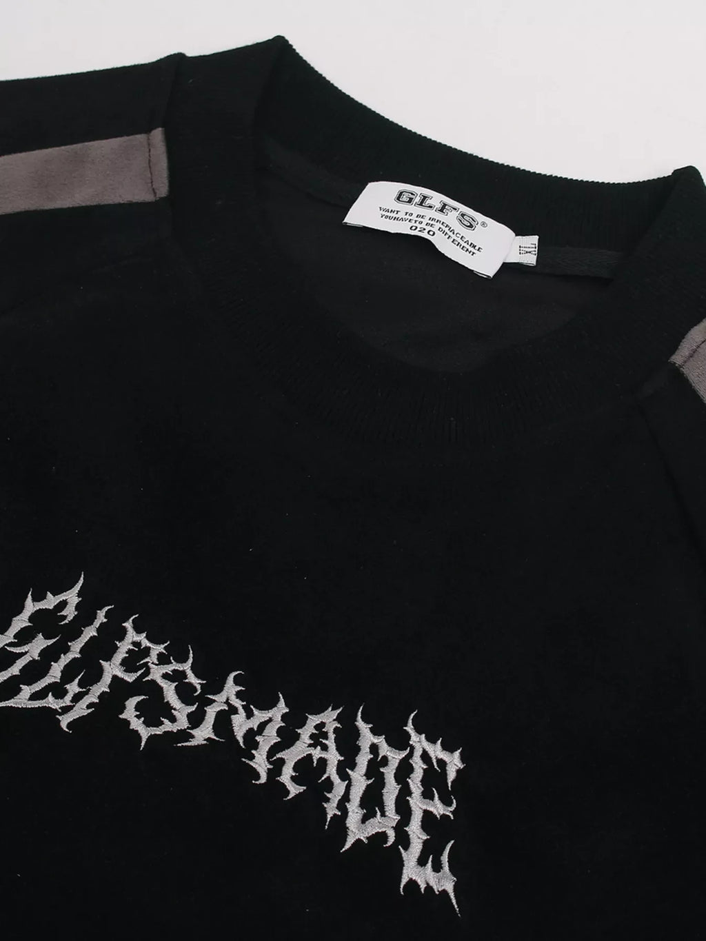 Men's Letter Embroidered Round Neck T-Shirt