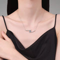 1 Carat Moissanite 925 Sterling Silver Necklace