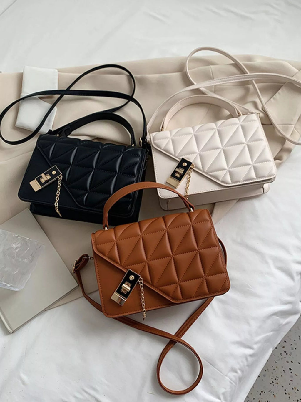 Quilted Flap Crossbody Bag
