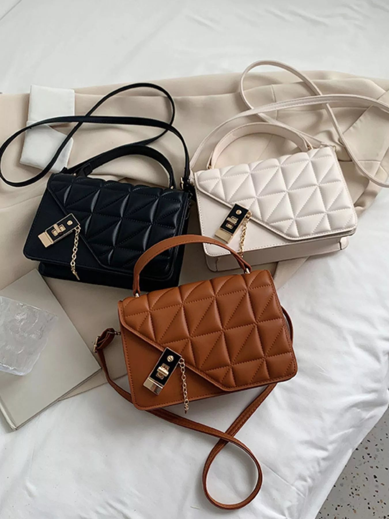 Quilted Flap Crossbody Bag
