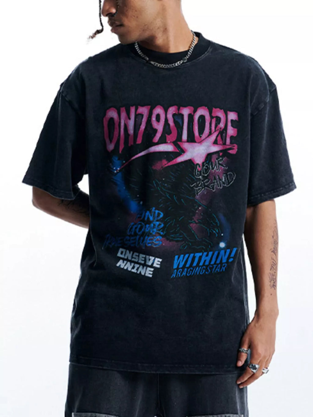 Men's Vintage Graphic Oversized T-Shirt