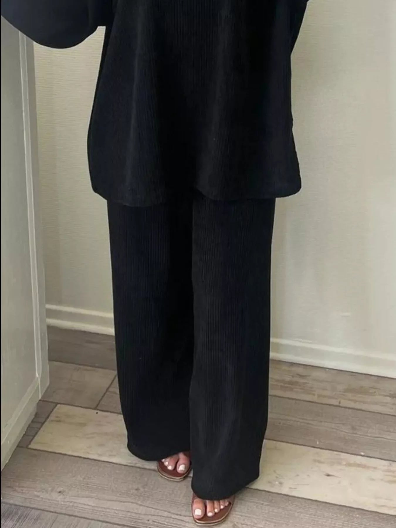 Relaxed Fit Corduroy Top and Pants Set